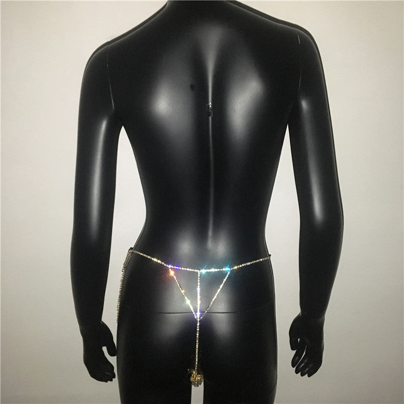 Crystal Body Chain Rhinestone Tassel Thong Belly Party Waist Chain Jewellery Accessories The Clothing Company Sydney