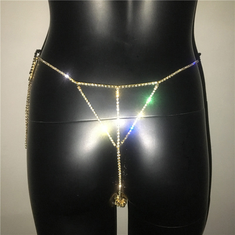 Crystal Body Chain Rhinestone Tassel Thong Belly Party Waist Chain Jewellery Accessories The Clothing Company Sydney