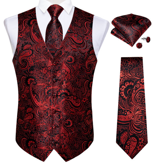 5 Piece Vests Slim Fit Mens Wedding Suit Casual Sleeveless Formal Business Waistcoat Hanky Necktie Bow Tie Set The Clothing Company Sydney