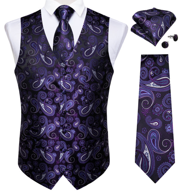5 Piece Vests Slim Fit Mens Wedding Suit Casual Sleeveless Formal Business Waistcoat Hanky Necktie Bow Tie Set The Clothing Company Sydney