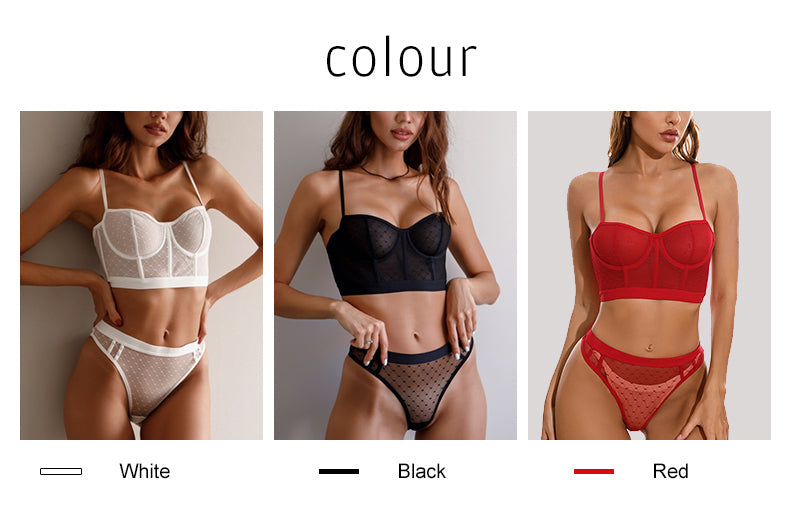 2 Piece Lingerie Transparent Underwear Bra and Panty Brief Sets See Through Intimate The Clothing Company Sydney