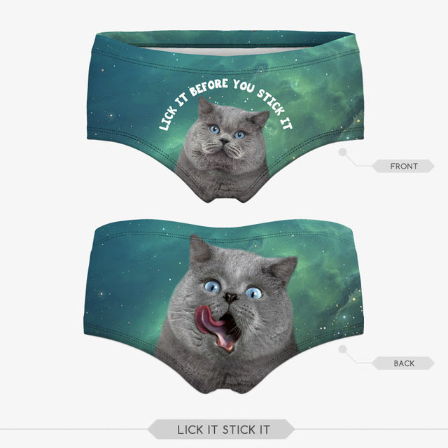 3D Humorous Printed Knicker Panties Underwear in 20 designs The Clothing Company Sydney