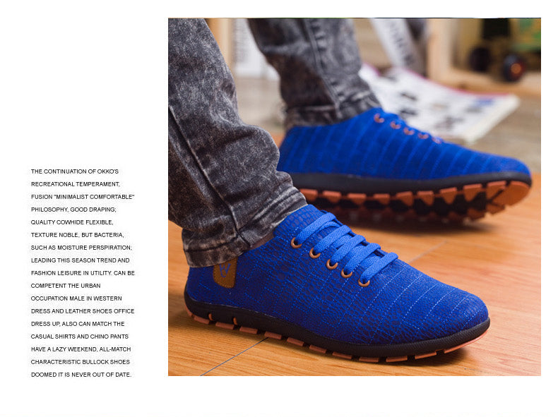 Breathable Mens Casual Low Lace-up Canvas Flat Shoes The Clothing Company Sydney