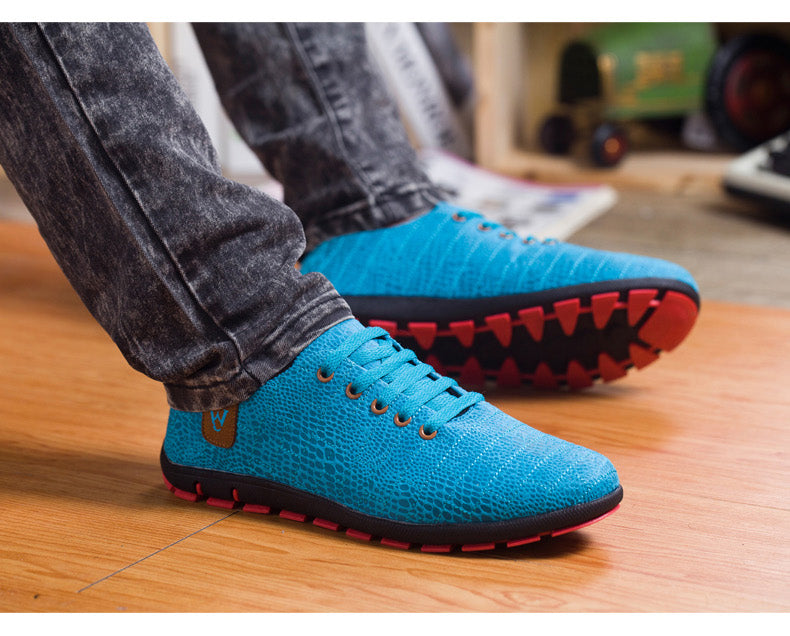 Breathable Mens Casual Low Lace-up Canvas Flat Shoes The Clothing Company Sydney