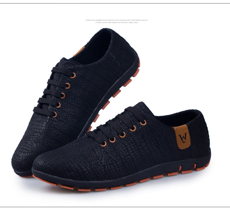 Breathable Mens Casual Low Lace-up Canvas Flat Shoes The Clothing Company Sydney