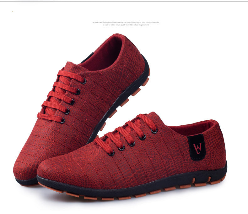 Breathable Mens Casual Low Lace-up Canvas Flat Shoes The Clothing Company Sydney