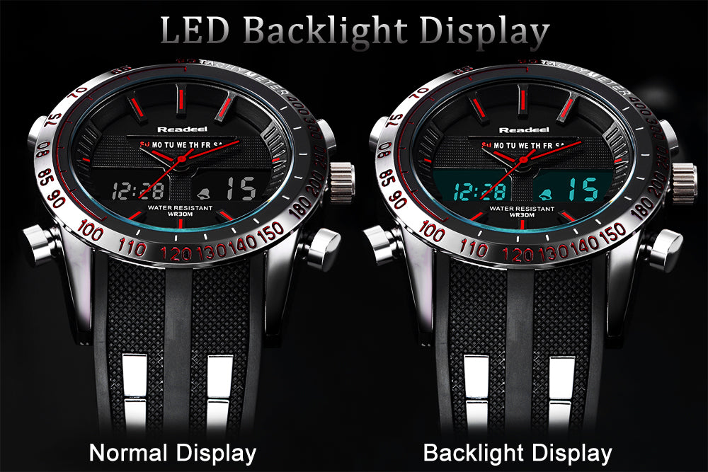 Luxury Mens Sports Waterproof LED Digital Quartz Men Military Wrist Watch The Clothing Company Sydney