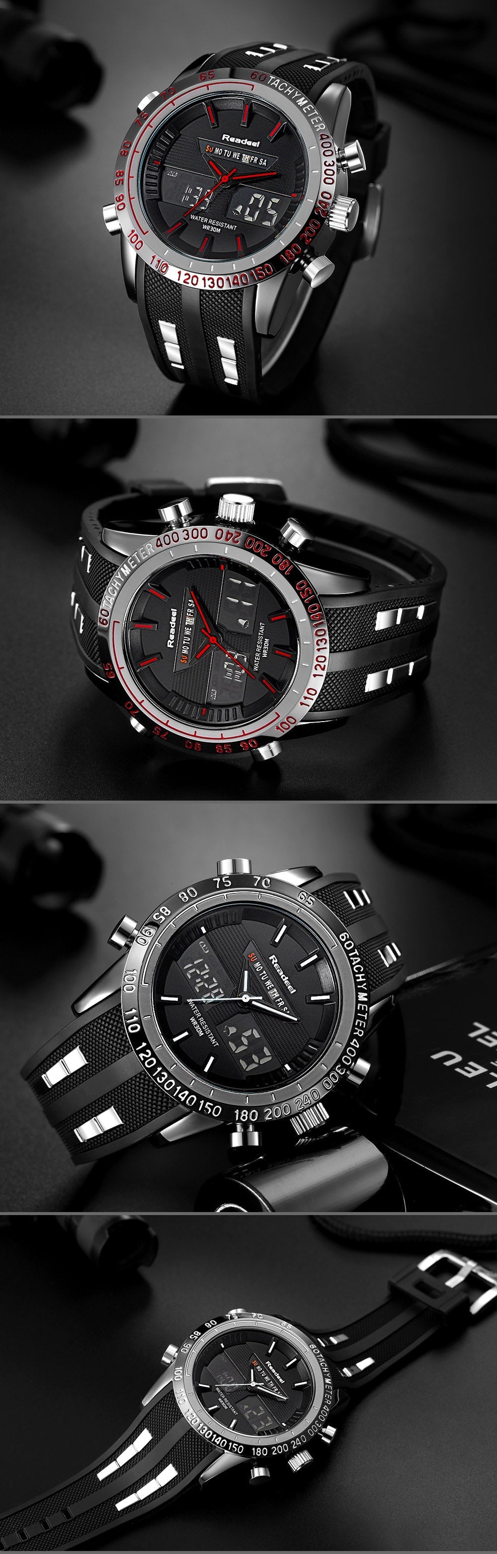 Luxury Mens Sports Waterproof LED Digital Quartz Men Military Wrist Watch The Clothing Company Sydney