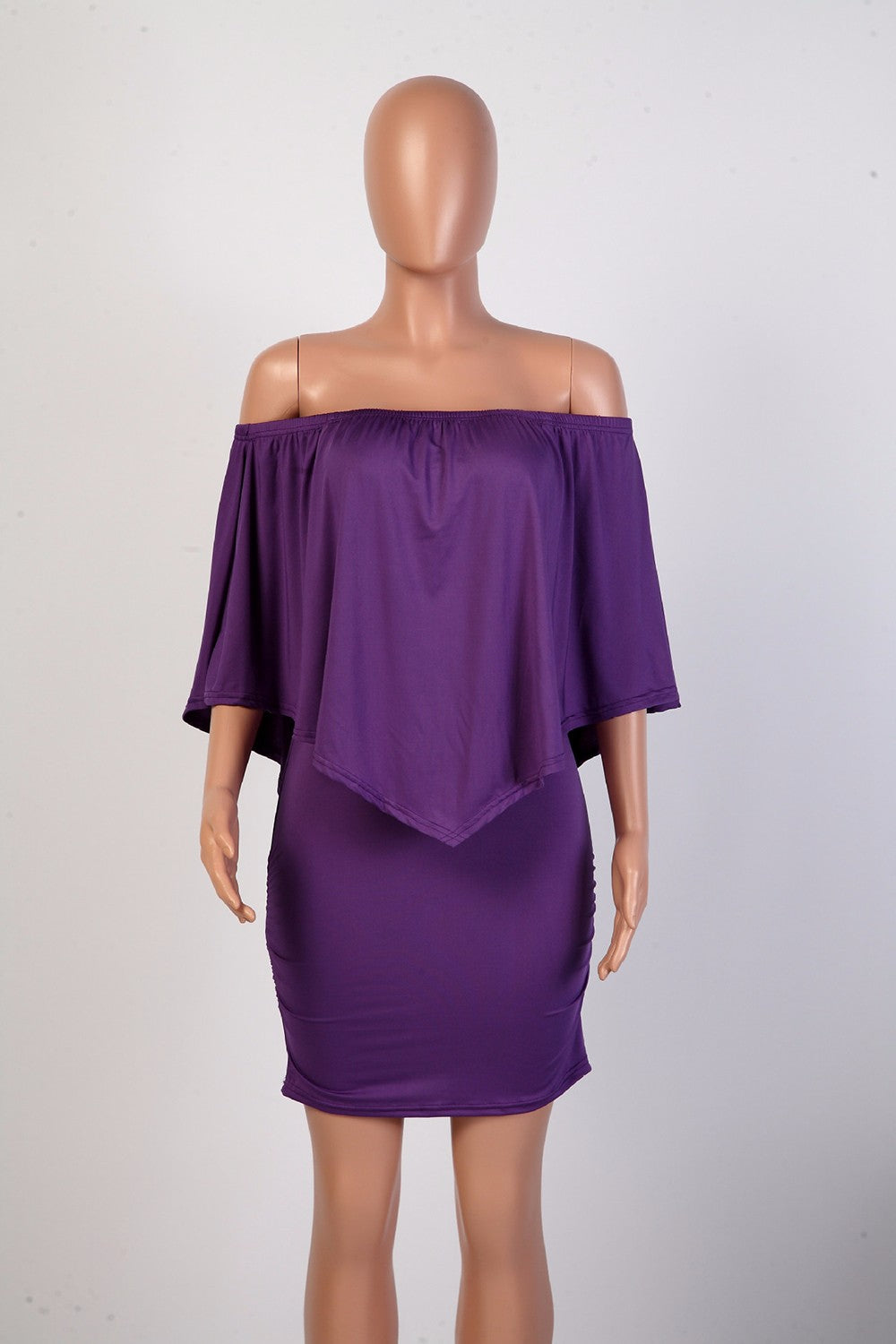 Army green Slash Neck Mini Off Shoulder Sexy Beach Casual Dress The Clothing Company Sydney