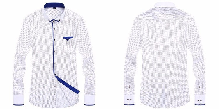 Mens Formal Business Long Sleeved Slim Fit Printed Shirt The Clothing Company Sydney