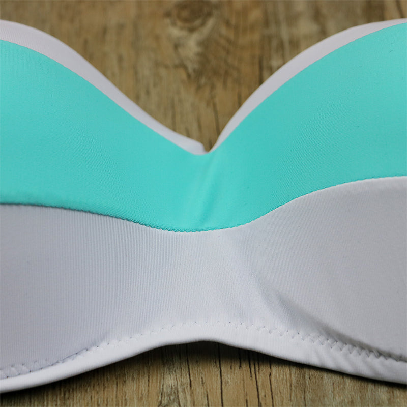 Two Piece Low Waist Bandeau Padded Low Waist Brazilian Bikini Swimwear Set (Plus Size) The Clothing Company Sydney