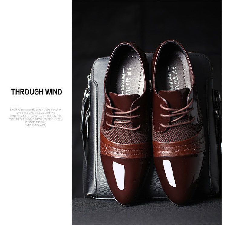 Business Flat Black Brown Breathable Low Top Mens Formal Office Shoes The Clothing Company Sydney