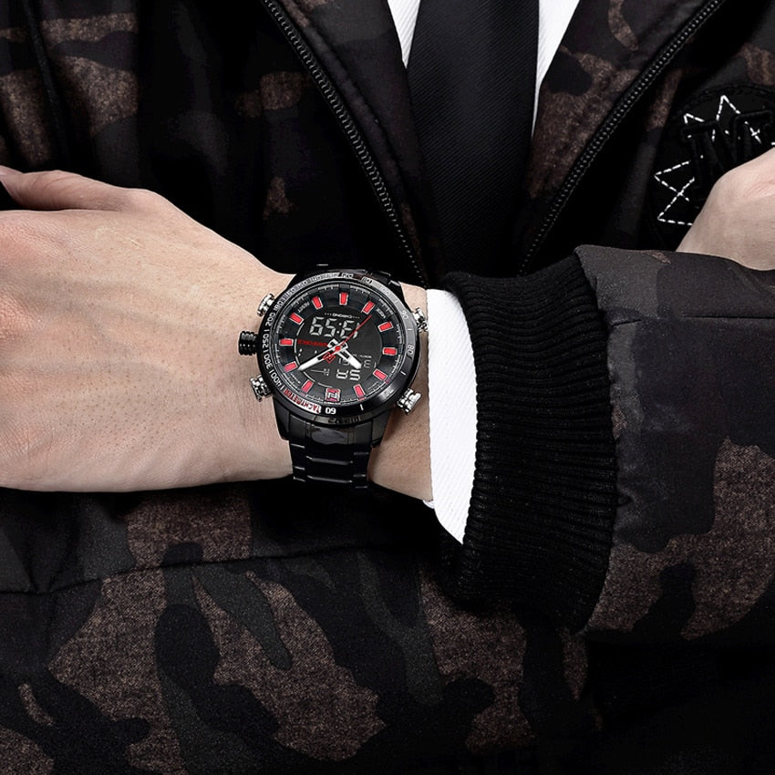 NAVIFORCE Mens Quartz Analog Watch Luxury Fashion Sport Wristwatch Waterproof Stainless Male Watches Clock Relogio Masculino The Clothing Company Sydney