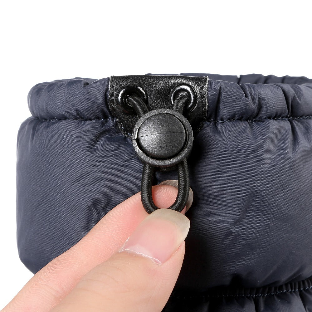 Below Knee High Round Toe Soft PU Leather Snow Boots The Clothing Company Sydney