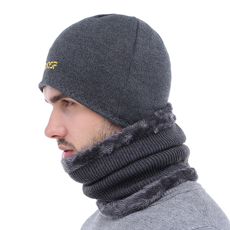 2 Piece Winter Beanie Knitted Hat Scarf Skullies Beanies Winter Hats For Men Women Caps Gorras Bonnet Fashion Cap Hats The Clothing Company Sydney