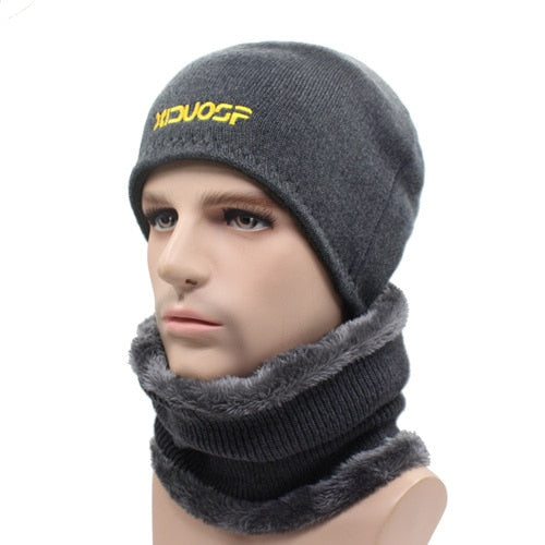 2 Piece Winter Beanie Knitted Hat Scarf Skullies Beanies Winter Hats For Men Women Caps Gorras Bonnet Fashion Cap Hats The Clothing Company Sydney