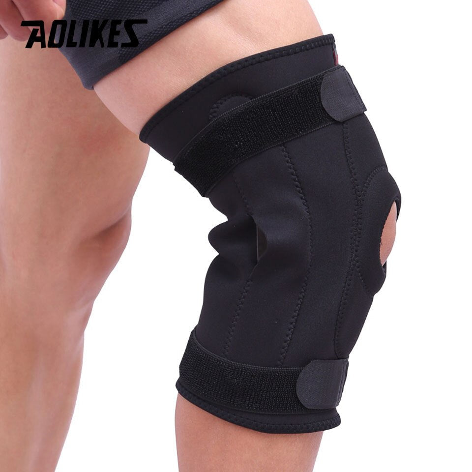 1PC Professional Sports Safety Knee Support Brace Patella Pads Hole Sports with Metal Plate The Clothing Company Sydney