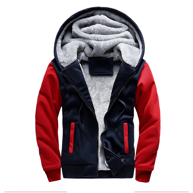 Winter Thick Warm Hooded Bomber Fleece Zipper Jacket Coat The Clothing Company Sydney