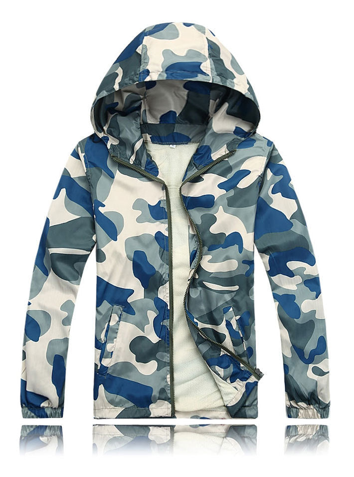 Camouflage Mens Hooded Windcheater Jacket The Clothing Company Sydney