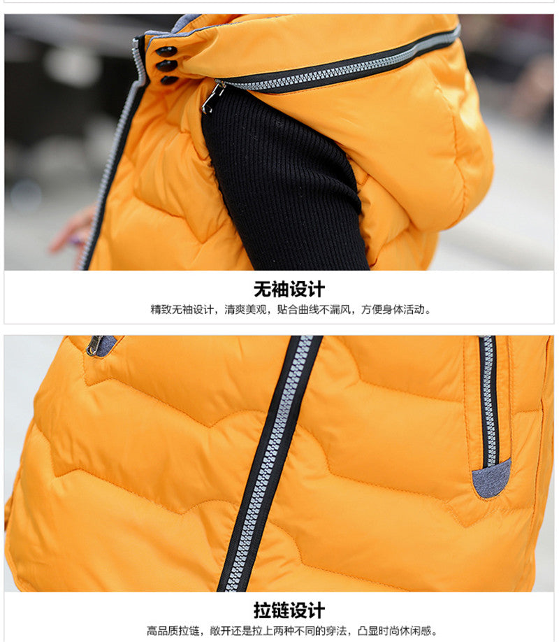 Autumn Winter Hooded Long Vest PufferJacket The Clothing Company Sydney