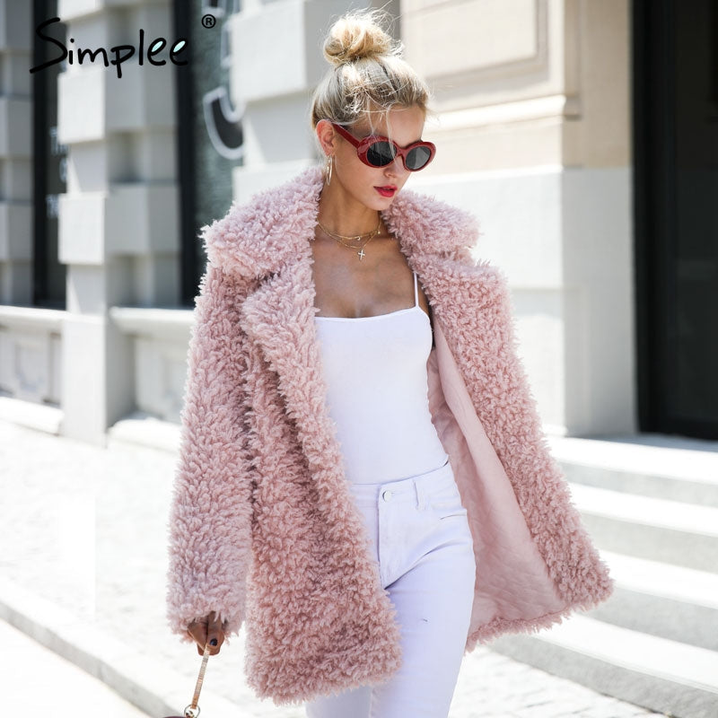 Faux Fur Trendy Streetwear Autumn Winter Jacket Coat (Plus Size) The Clothing Company Sydney