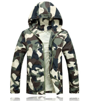 Camouflage Mens Hooded Windcheater Jacket The Clothing Company Sydney