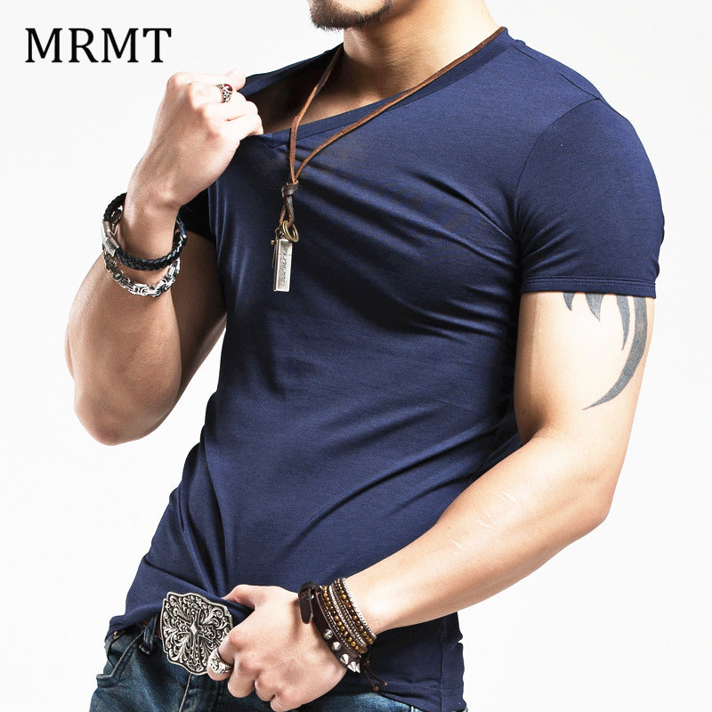 Elastic V neck Casual Mens T Shirt in 20 Colours The Clothing Company Sydney