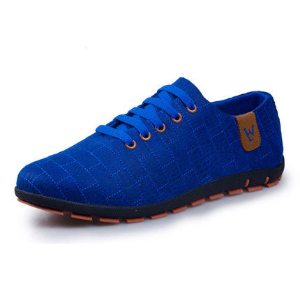 Breathable Mens Casual Low Lace-up Canvas Flat Shoes The Clothing Company Sydney