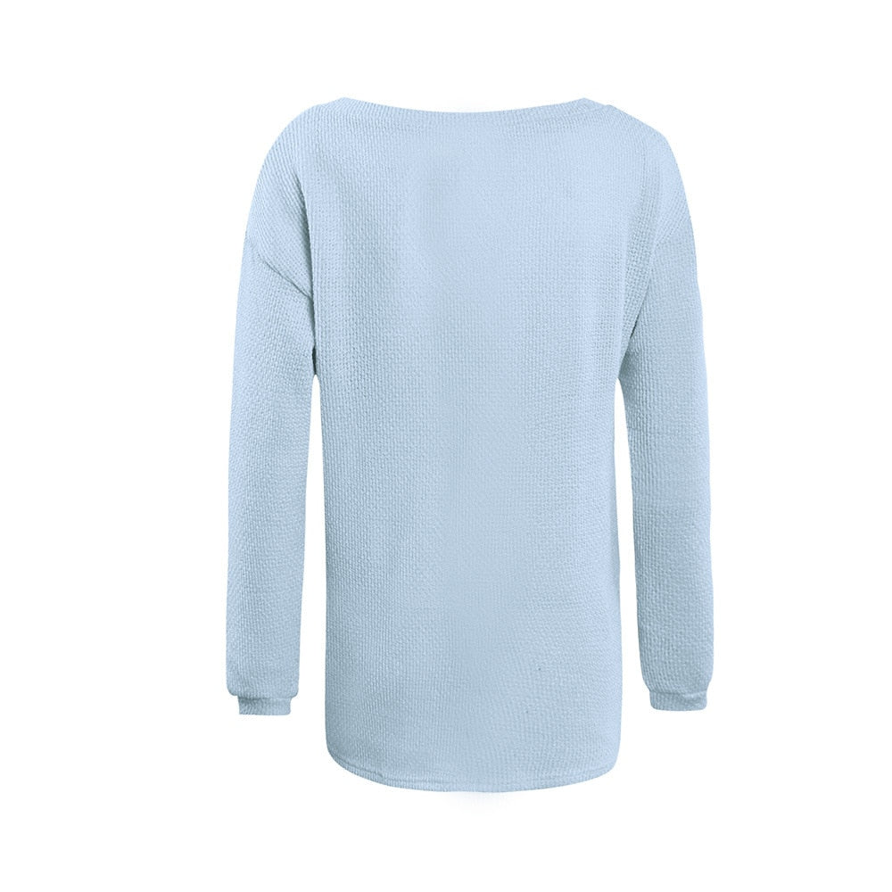 Plus Size Autumn Winter Knitting Casual Long Sleeve Loose Sweater The Clothing Company Sydney