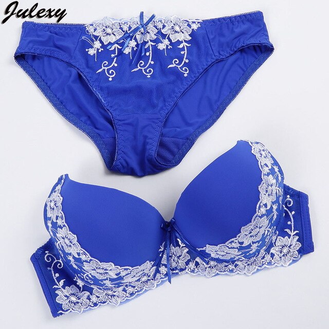 2 Piece Lace Embroidery Bra Brief Intimate Cotton Underwear Panties Set The Clothing Company Sydney
