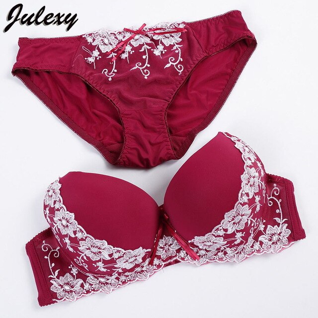 2 Piece Lace Embroidery Bra Brief Intimate Cotton Underwear Panties Set The Clothing Company Sydney