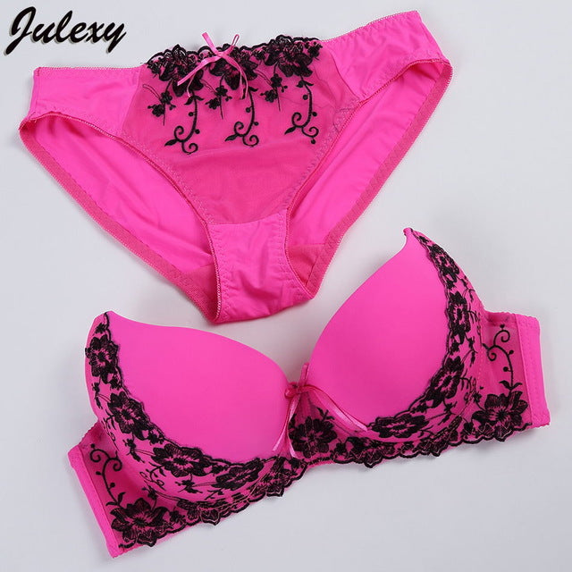 2 Piece Lace Embroidery Bra Brief Intimate Cotton Underwear Panties Set The Clothing Company Sydney