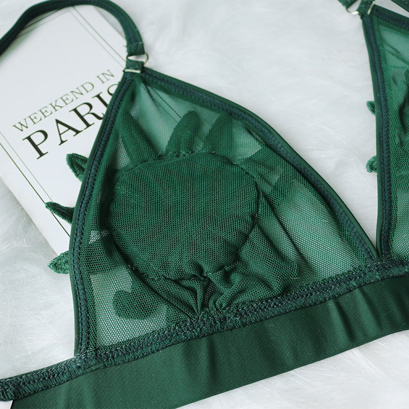 Mesh Embroidered Floral Strappy Micro Thong Brazilian Bikini Swimsuit Swimwear The Clothing Company Sydney