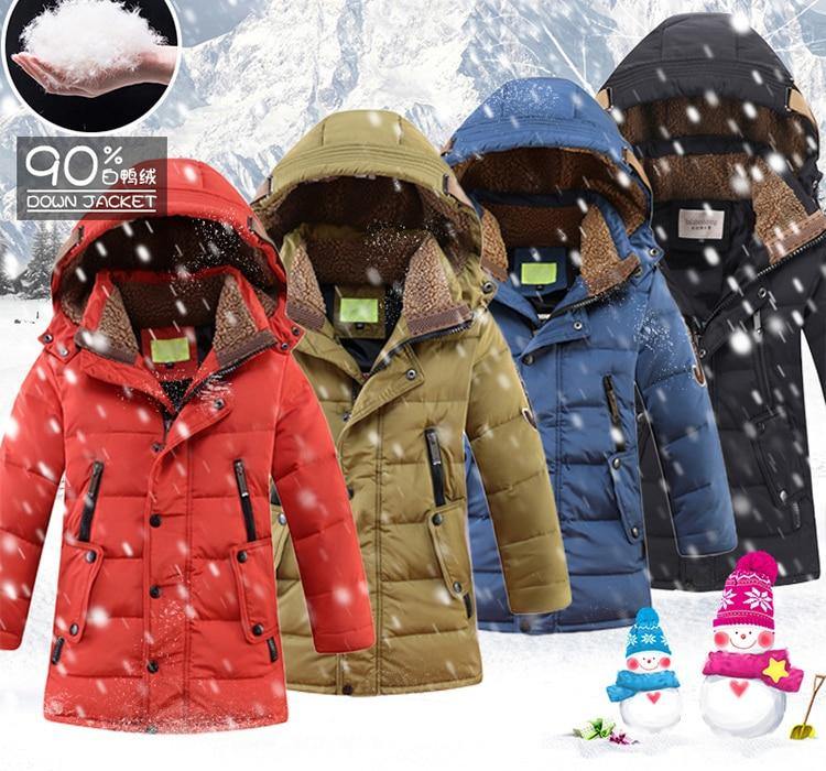Children's Winter Duck Down Padded Big Boys Warm Winter Down Coat Thickening Outerwear Jacket The Clothing Company Sydney
