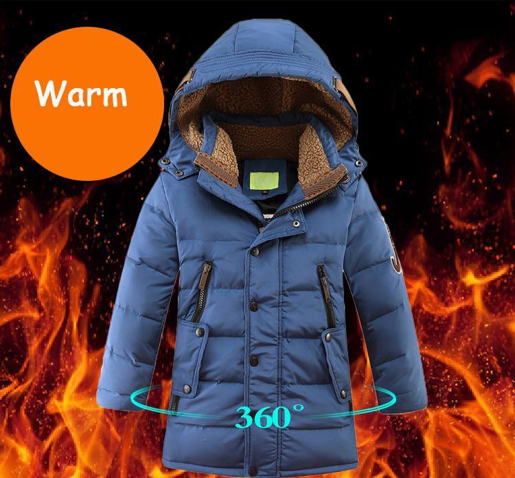 Children's Winter Duck Down Padded Big Boys Warm Winter Down Coat Thickening Outerwear Jacket The Clothing Company Sydney