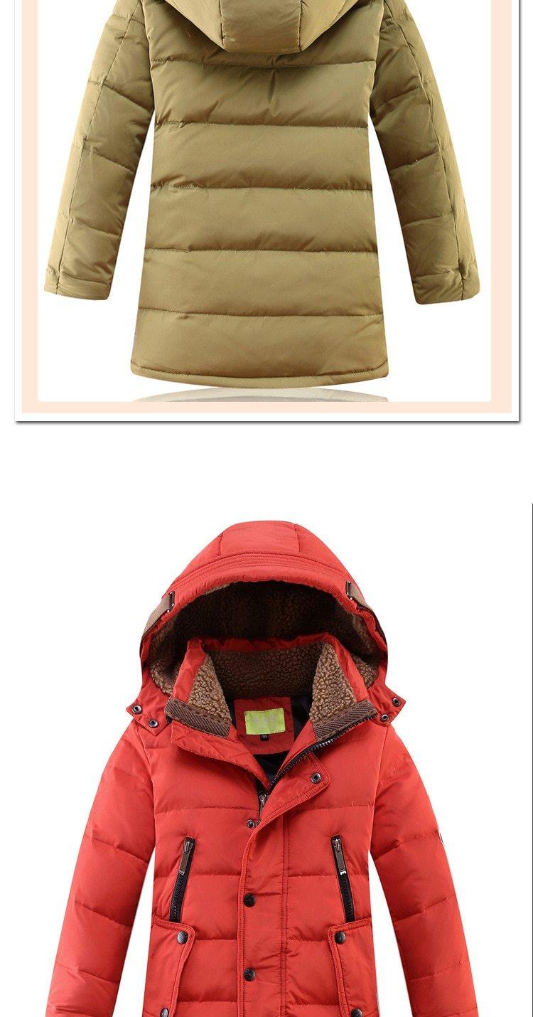 Children's Winter Duck Down Padded Big Boys Warm Winter Down Coat Thickening Outerwear Jacket The Clothing Company Sydney