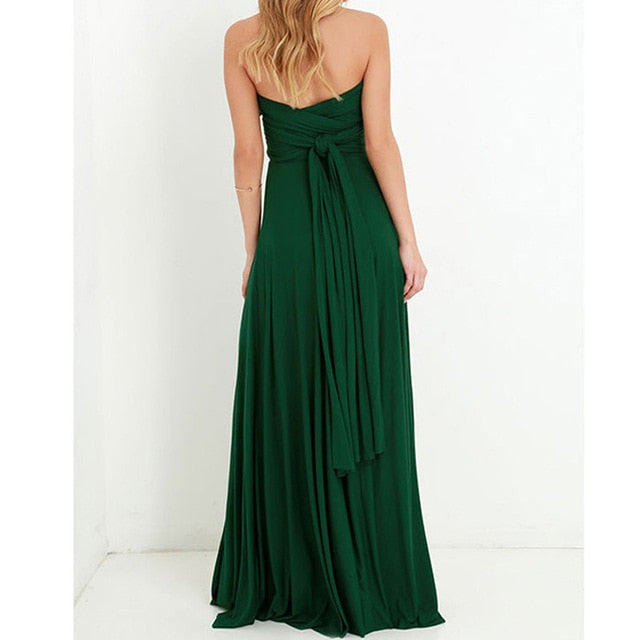 Bridesmaid Formal Multi Way Wrap Convertible Infinity Hollow Out Party Bandage Maxi Dress The Clothing Company Sydney