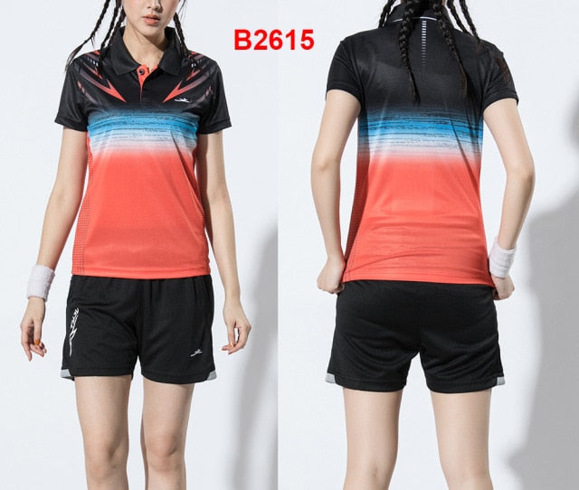2 Piece Ladies Womens Quick dry Tennis Badminton Tennis Tennis Squash Netball Top Skirt Shorts Set The Clothing Company Sydney