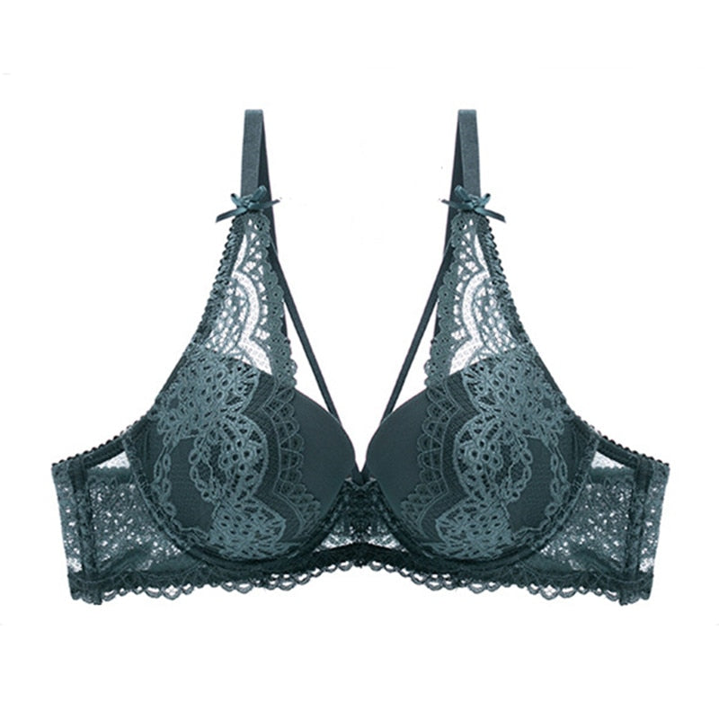 2 Piece push up lace bras underwire underwear bow breathable panties The Clothing Company Sydney