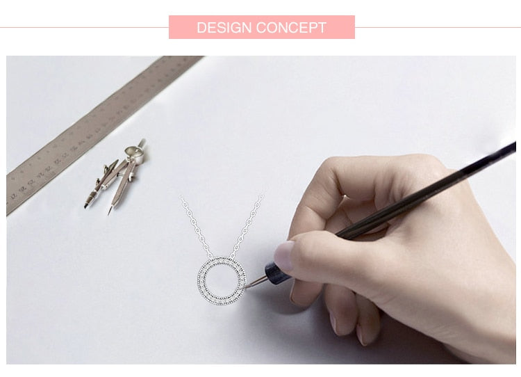 925 Sterling Silver Fashion Round Heart Necklace The Clothing Company Sydney