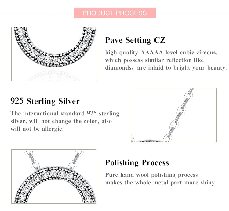 925 Sterling Silver Fashion Round Heart Necklace The Clothing Company Sydney