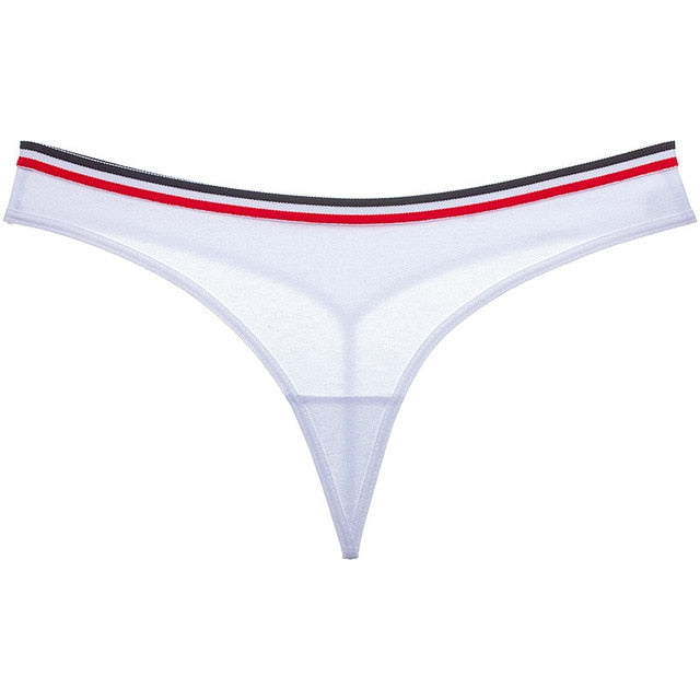 Cotton Mix G-String Thong Panties String Underwear Briefs Sexy Lingerie Pants Intimate Ladies Letter Low-Rise  Undies The Clothing Company Sydney