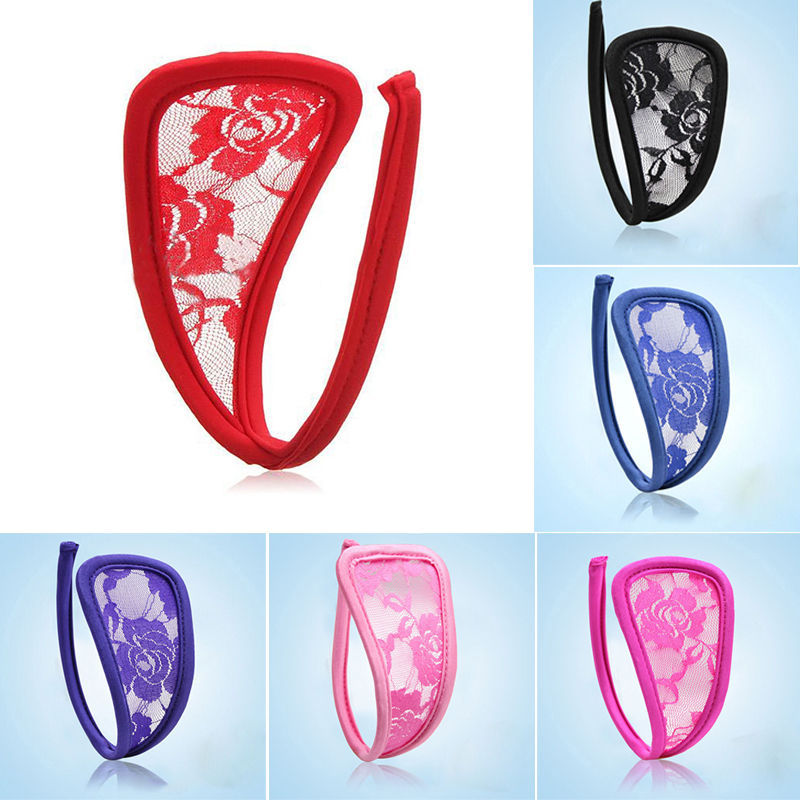 Ladies Floral Lace Crocet C String Thongs Transparent Invisible Lingerie Underwear woman panties The Clothing Company Sydney