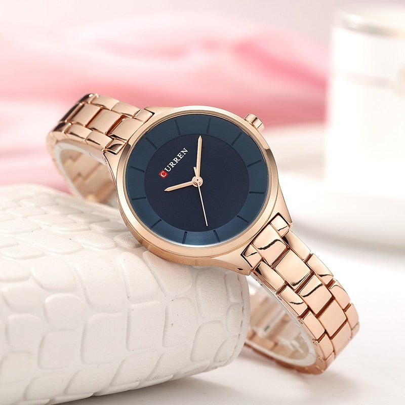 Top Brand Fashion Stainless Steel Band Quartz Wrist Watch Ladies Watches The Clothing Company Sydney