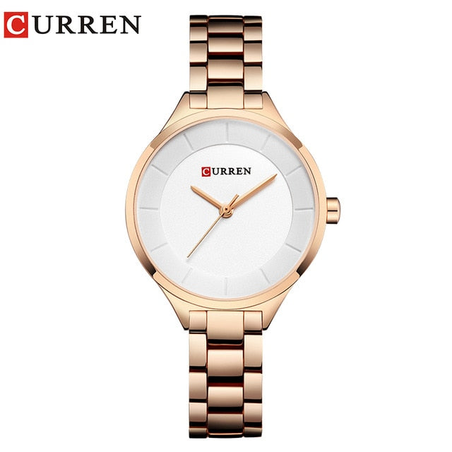 Top Brand Fashion Stainless Steel Band Quartz Wrist Watch Ladies Watches The Clothing Company Sydney