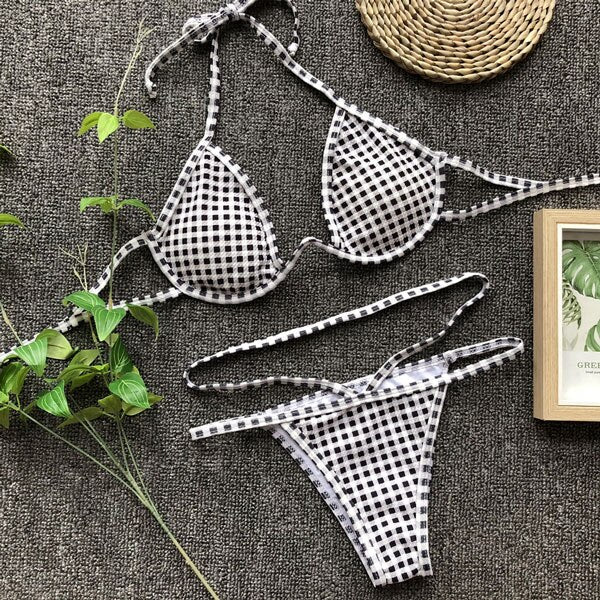 2 Piece Brazilian Push Up Underwire Swimming Bathing Suit Beachwear Bikini Set The Clothing Company Sydney
