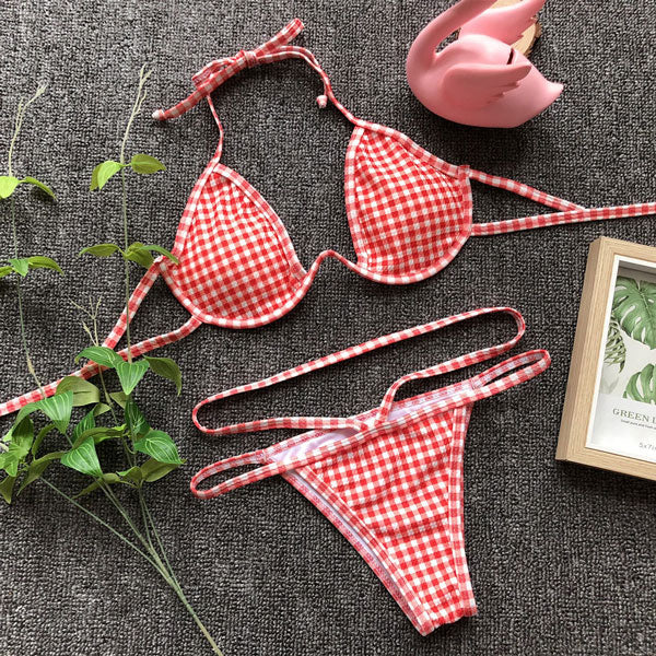 2 Piece Brazilian Push Up Underwire Swimming Bathing Suit Beachwear Bikini Set The Clothing Company Sydney