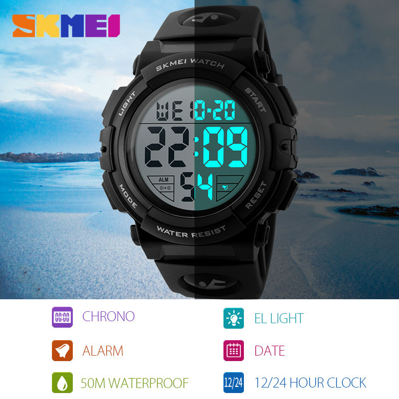 Men's Top Luxury Brand Sport Watch Electronic Digital 50M Waterproof Watches The Clothing Company Sydney