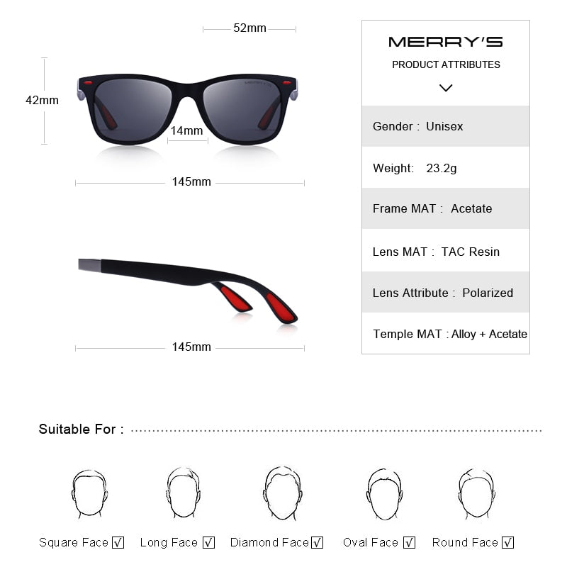 Unisex Classic Retro Rivet Polarized Lighter Design Square Frame Sunglasses Lighter Design Square Frame with UV Protection The Clothing Company Sydney
