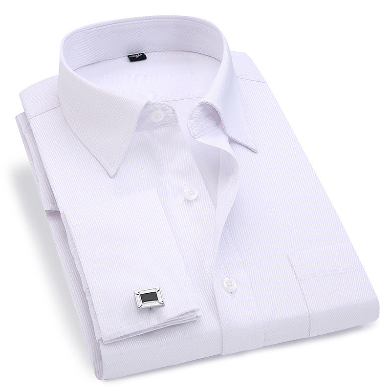 French Cufflinks Long Sleeve Casual Slim Fit French Cuff Dress Shirts For Men The Clothing Company Sydney